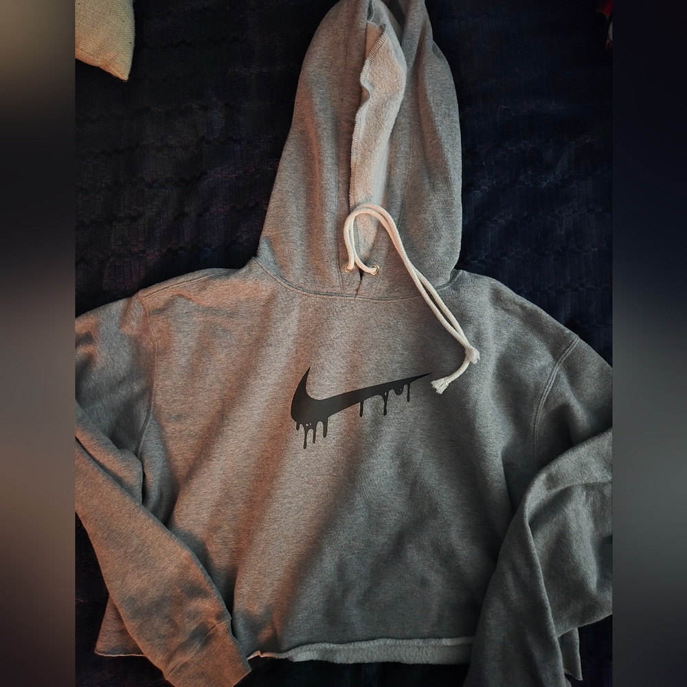Wild Fable Gray Drip Logo Hoodie